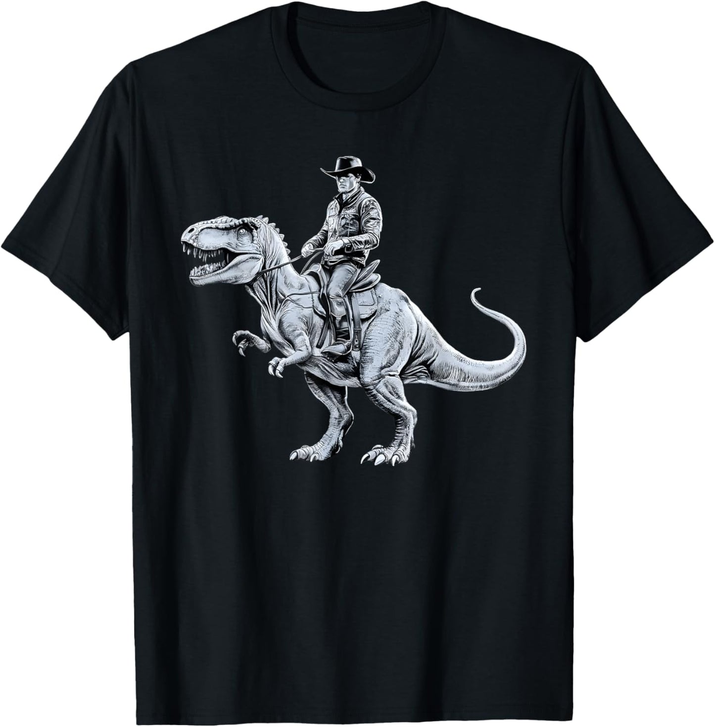 Dinosaur Funny Cowboy Cowgirl Western Country Graphic art T-Shirt