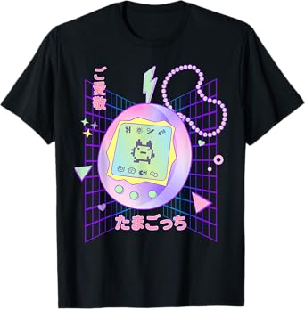 Cute 90s Pastel Shirt Japanese Virtual Pet Pastel 90s T-Shirt