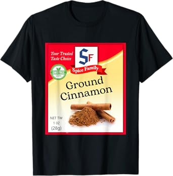 Ground Cinnamon Condiment Holiday Spice Group Costumes T-Shirt