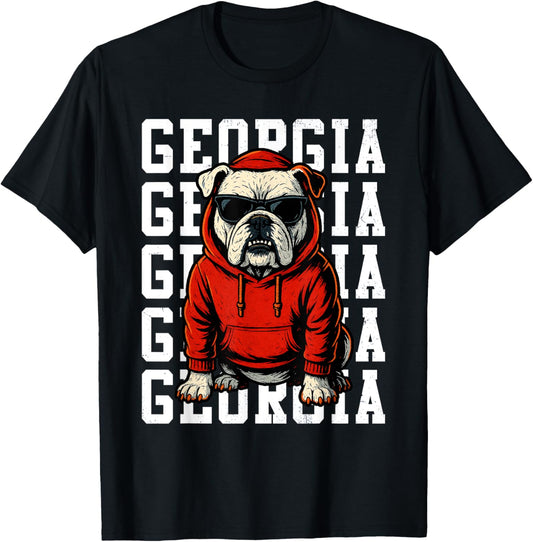 Dawgline Ghost, Redlayer March Built In Silence Love Bulldog T-Shirt
