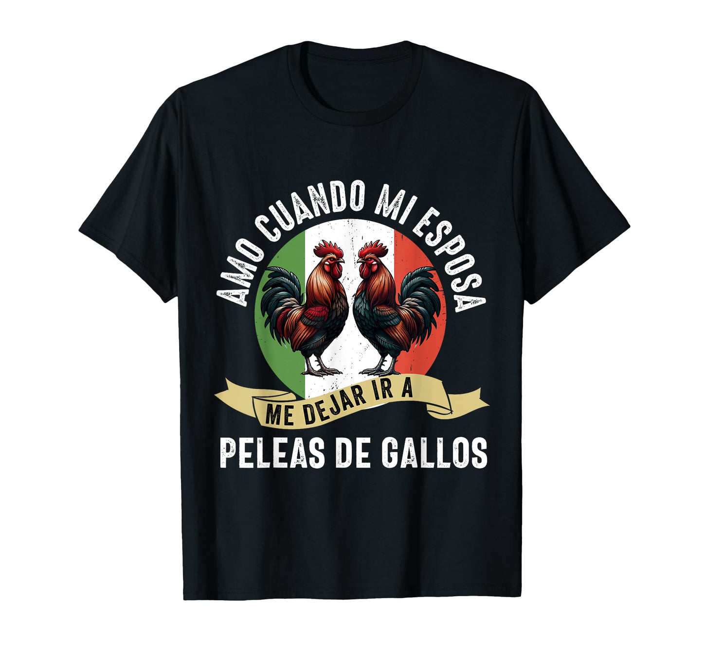 Gallero Mexicano Peleas Gallos Mexican Rooster T-Shirt
