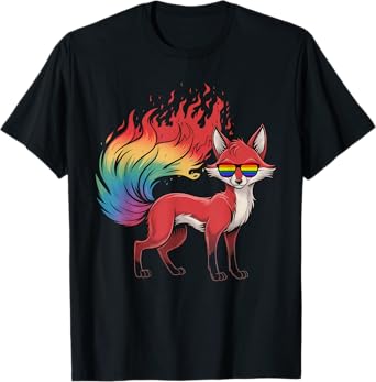 LGBTQ Gift Equality Ally Lesbian Queer Transgender Fox T-Shirt