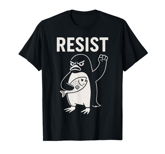 Penguin Resist Penguins Protest T-Shirt