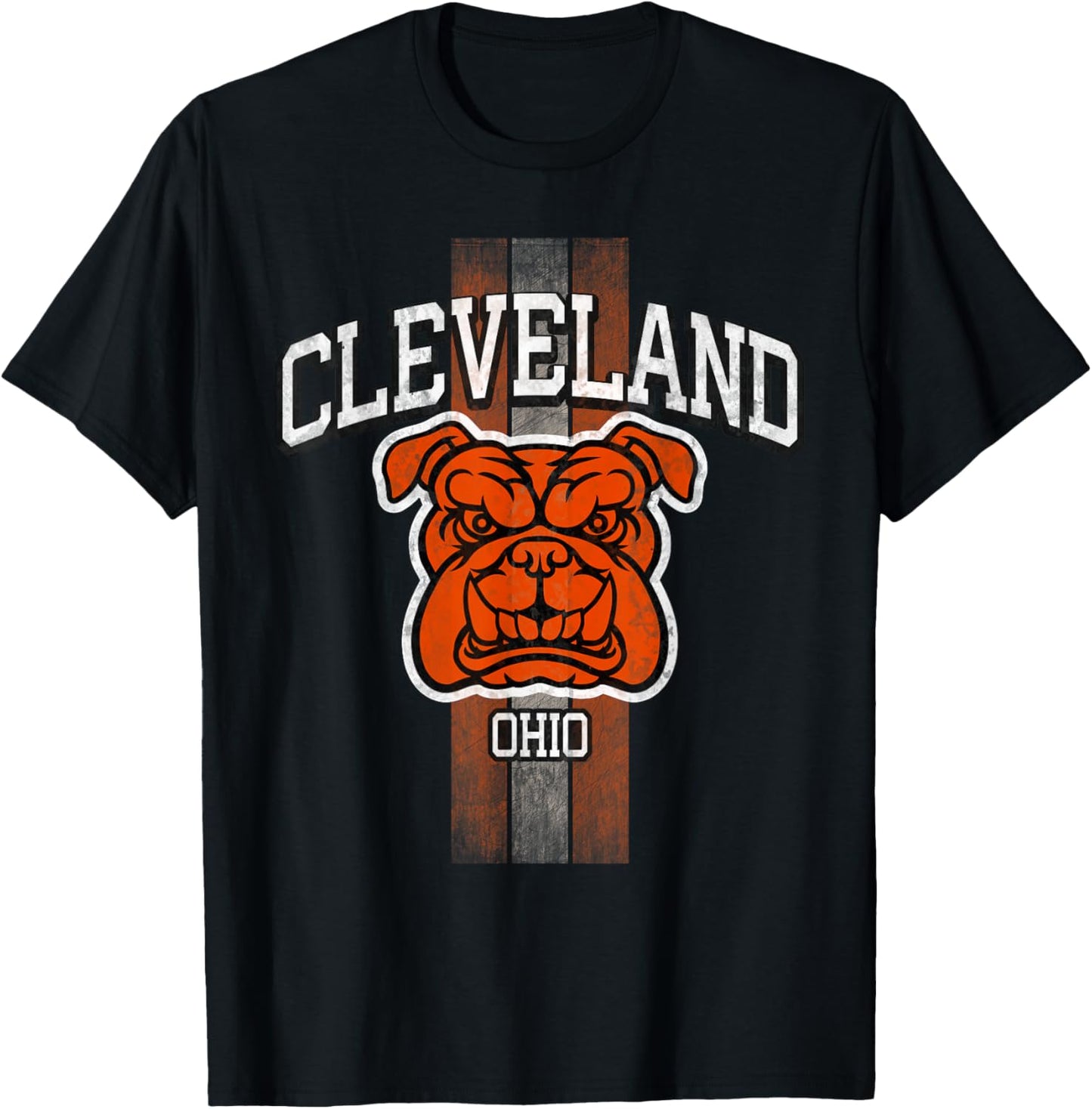 Bulldog Cleveland Ohio Retro Vintage Classic Ohio City T-Shirt