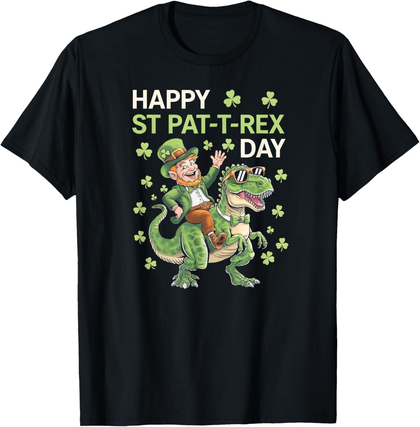 Happy St. Pat T-Rex Day Boys Kids Dinosaur St Patricks Day T-Shirt