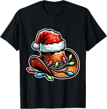 Cowboy Santa Hat Xmas Reindeer Rodeo Christmas In Texas T-Shirt