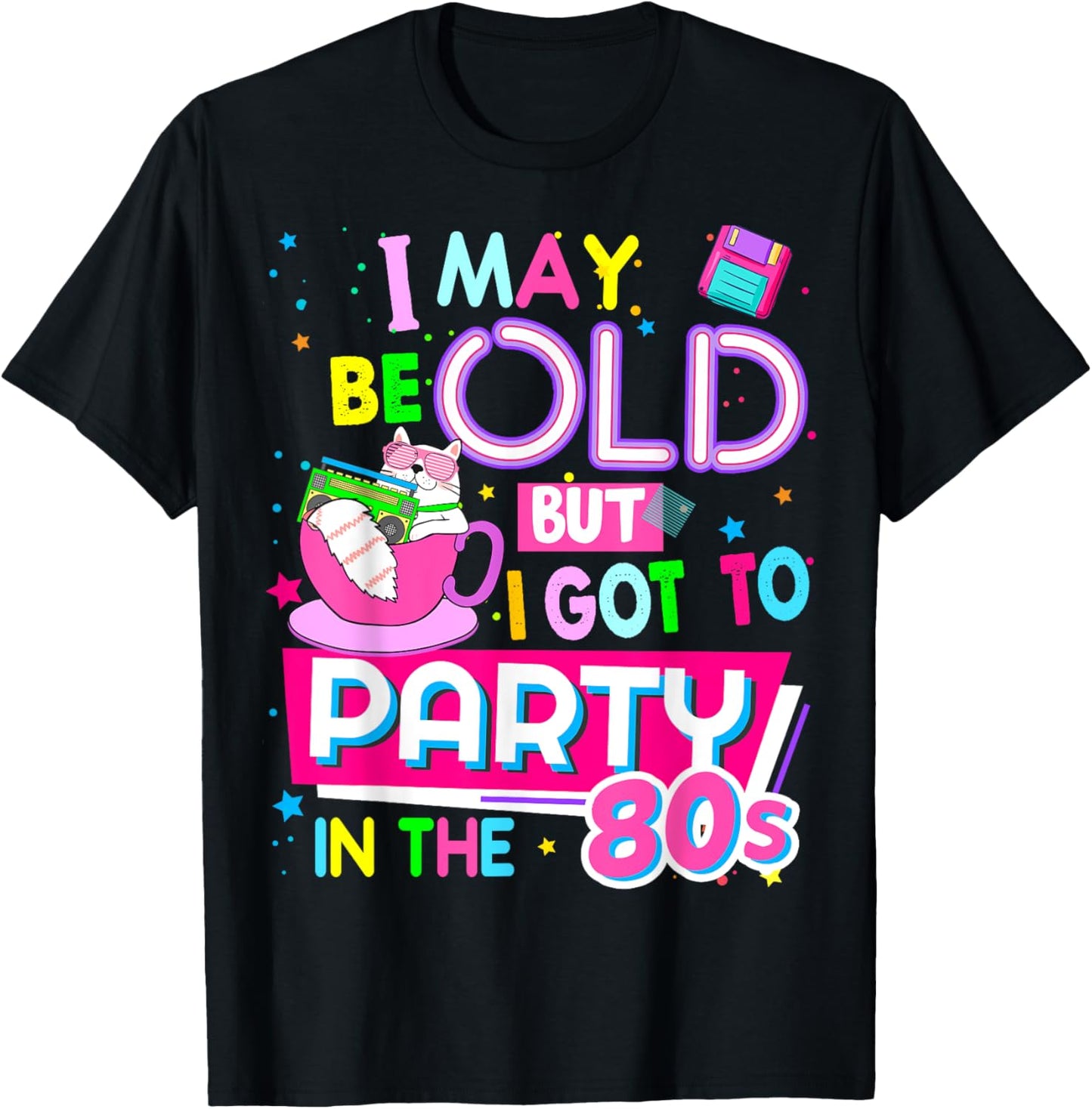 80s Coffee Idea For Women Rave Outfit & 1980s Fancy Dress T-Shirt