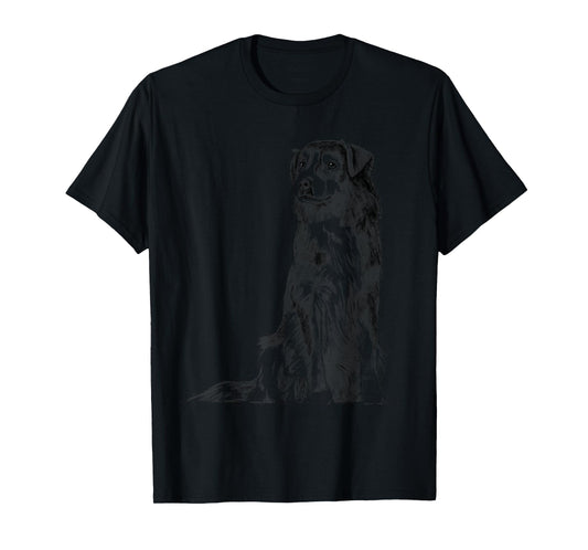 Sitting Dog English Shepherd T-Shirt for Men Women Kids