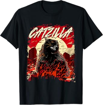 Catzilla - Cat Lover Kitten Owner Kitty T-Shirt for Men Women Girls Kids