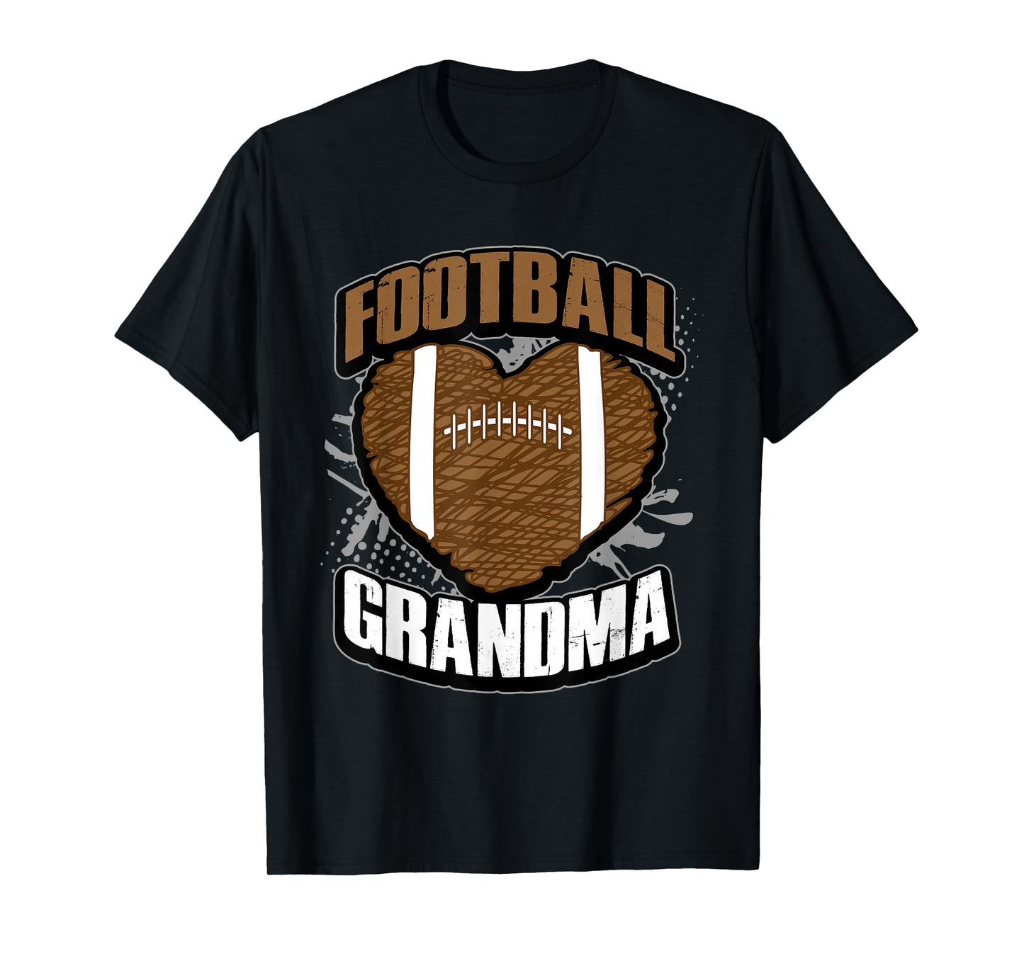 Football Grandma Shirt - Pigskin Heart Football Nana Granny T-Shirt