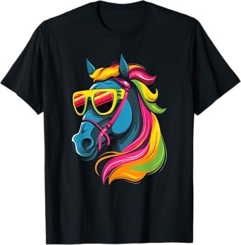 Funny Horse Racing Cool Sunglasses KY Derby Jockey Costume T-Shirt