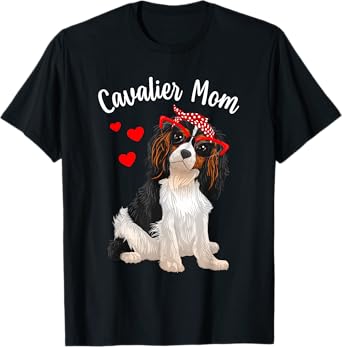 Cavalier King Charles Art For Women Mom Cavalier Spaniel T-Shirt