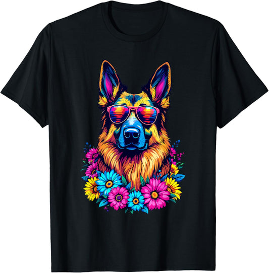 German Shepherd, Women, Girls | Spring, German Shepherd Dog T-Shirt