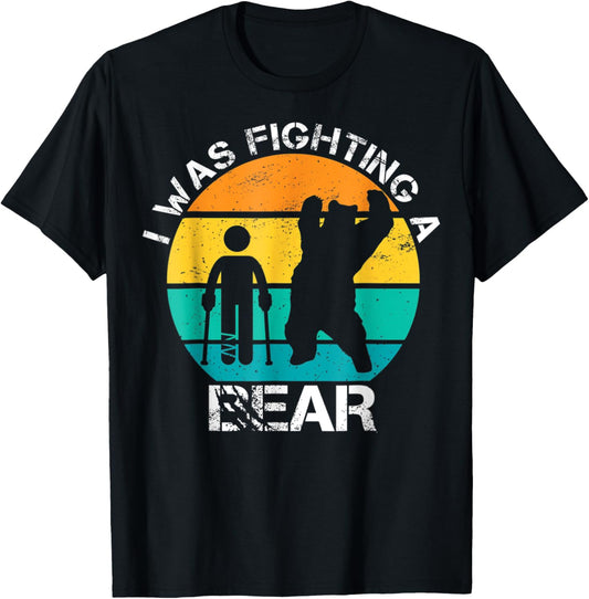 Bear Fighter Funny Shirt for People who Survived Bear Attack T-Shirt