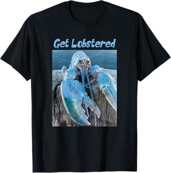 Funny Jumpscare Lobster Meme Blue Crustacean T-Shirt