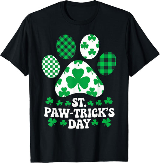 St Paw-trick's Day Happy Saint Patrick's Day Dog Lover T-Shirt