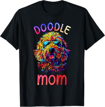 Goldendoodle Lovers Pop Art Sunglasses Goldendoodle Mom T-Shirt