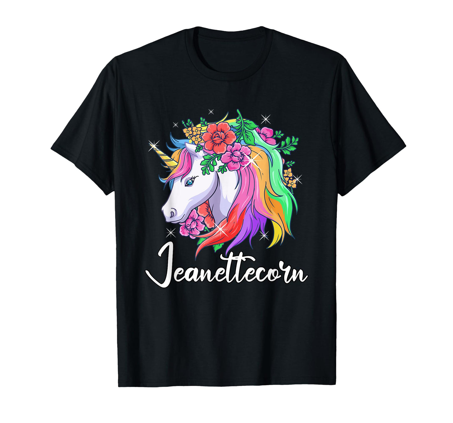 Cute Jeanettecorn Personalized Name Unicorn Jeanette T-Shirt