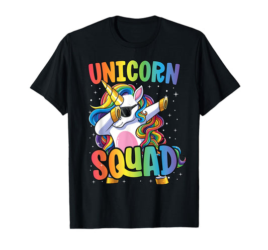 Unicorn Squad Shirt for Women Boys Girls Dabbing Unicorn T-Shirt