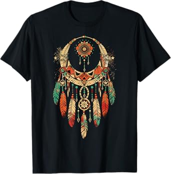 Boho Dreamcatcher - Tribal Feather Design T-Shirt