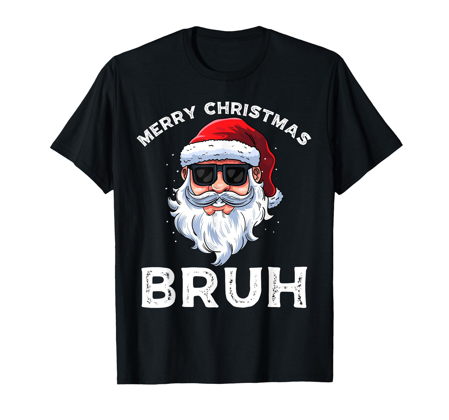 Merry Christmas Bruh Meme Funny Saying for Brother Boys Men T-Shirt