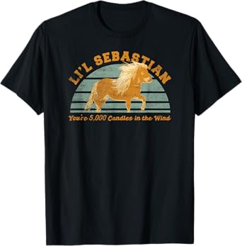 Li'l Sebastian You're 5,000 Candles in the Wind Horse Fan T-Shirt