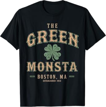 The Green Monsta Outfits St Patricks Day | Boston Name Proud T-Shirt