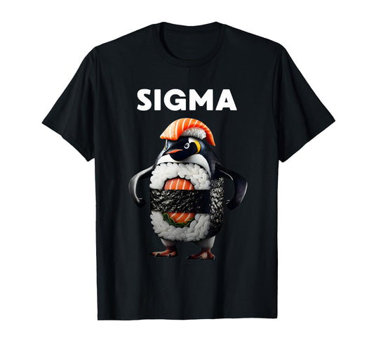 Sigma Italian Brainrot Meme Penguin Sushi Salmon Youth Kid T-Shirt