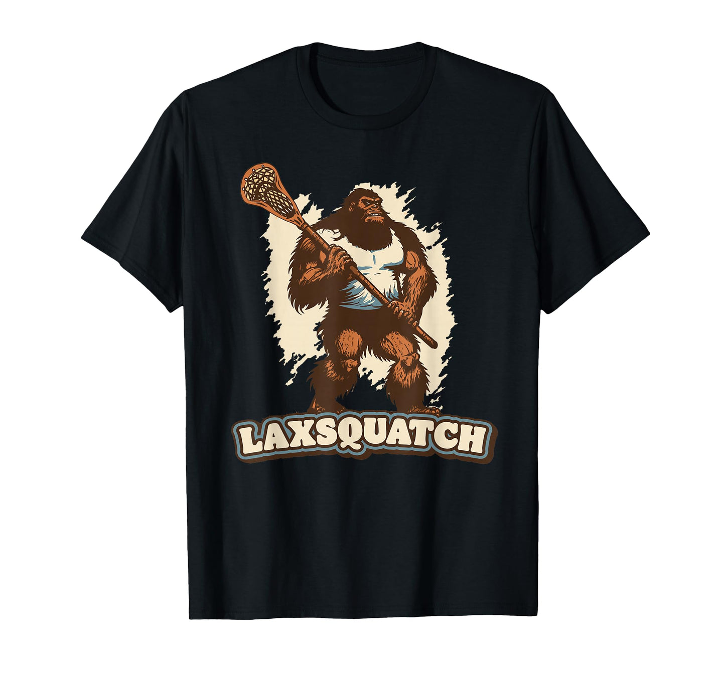 Laxsquatch! Bigfoot Lacrosse Player Funny Sasquatch Lax T-Shirt