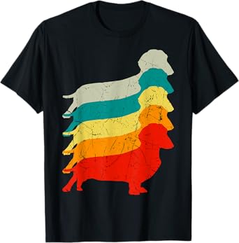 Dachshund Retro Vintage Sausage Dog Lover T-Shirt