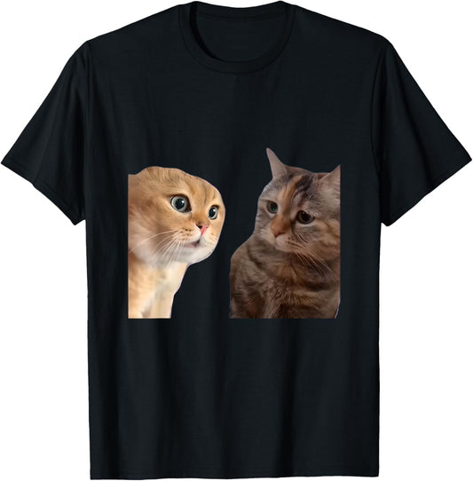 Two Cats Talking Meme T-Shirt