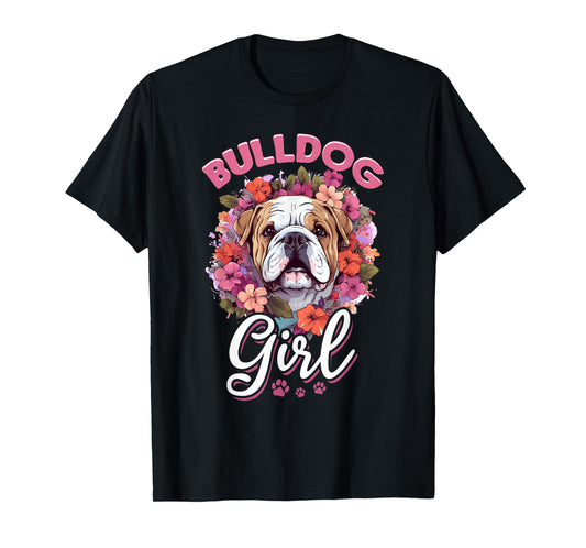 British English Bulldog lover - Bulldog Girl T-Shirt