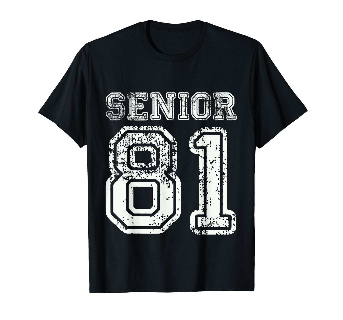 Senior 81 Class of 1981 Retro College High School Graduation T-Shirt