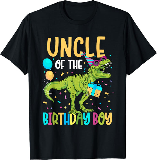 Uncle Of The Birthday Boy Family Matching Dinosaur Squad T-Shirt