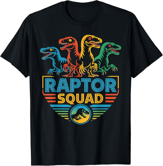 Raptor Squad Funny Dinosaur Gift Dino Lovers T-Shirt