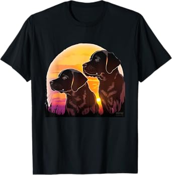Cute Black Lab Black Labrador Retriever Puppy Dog Mom Animal Men Women Kids T-Shirt