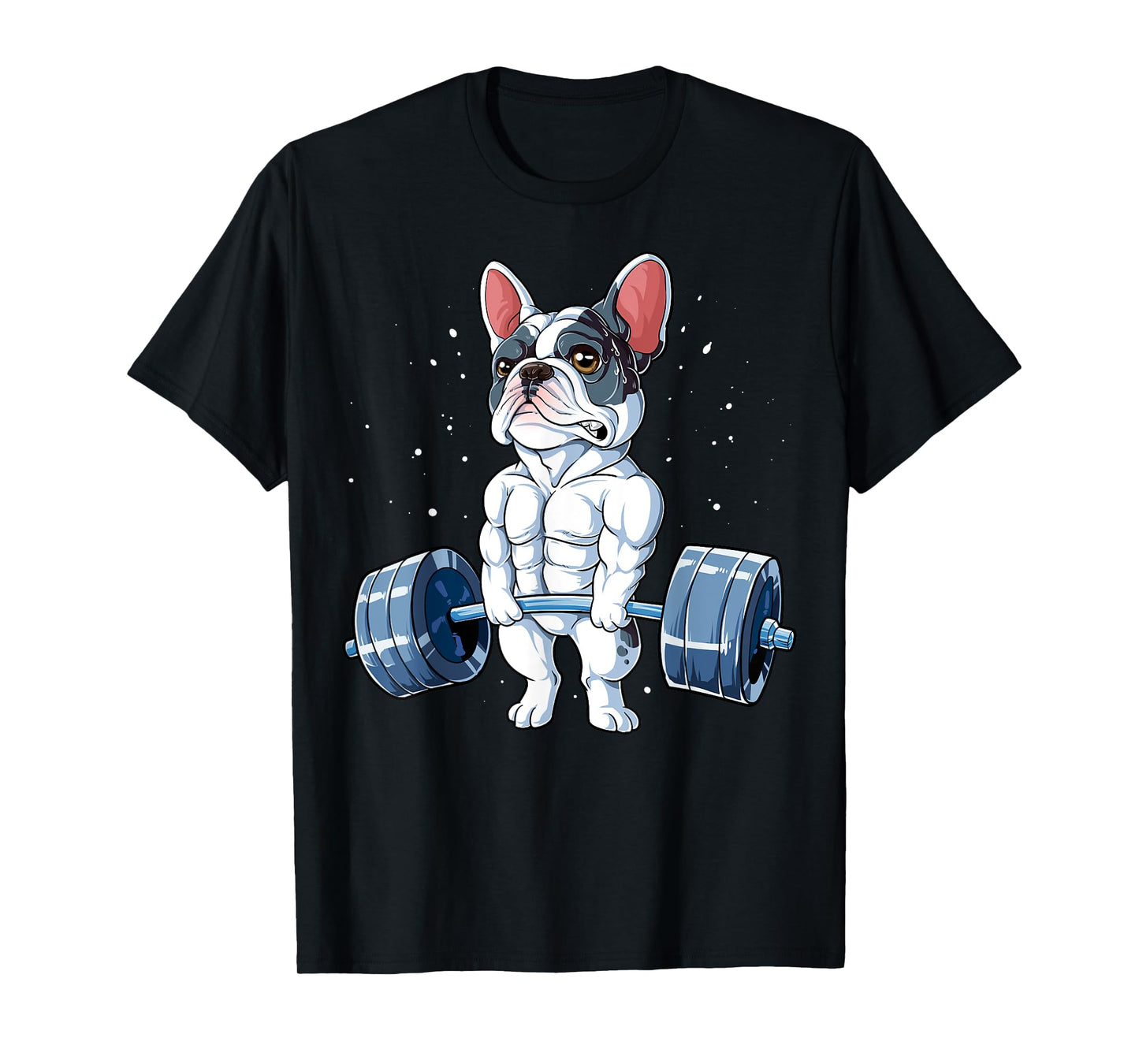 French Bulldog Weightlifting Funny Deadlift Men Fitness Gym T-Shirt