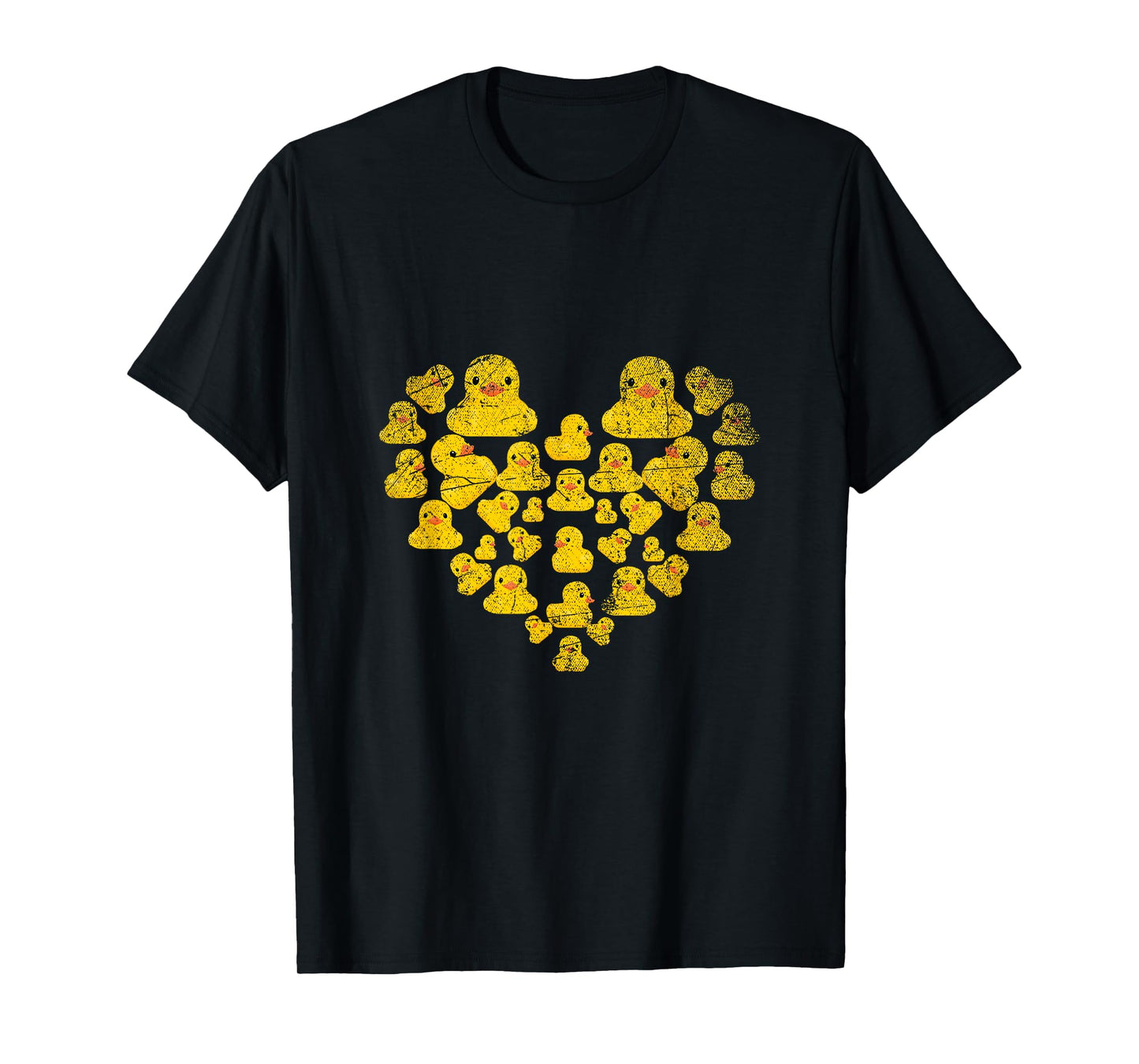 Cute Animal Lover Gift Idea Heart Yellow Duck T-Shirt