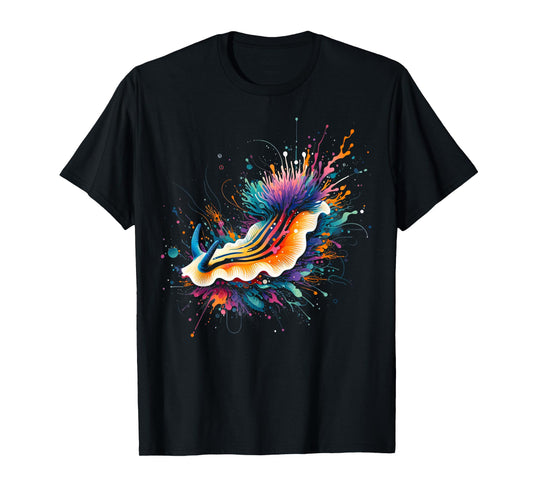 Nudibranch Minimalist and Vibrant Style Christmas Birthday T-Shirt