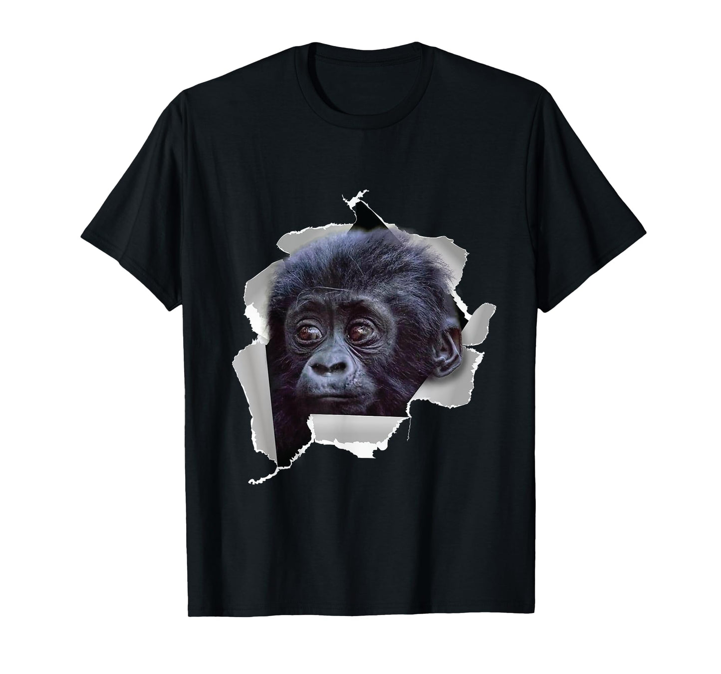 Funny Monkey Gorillas Baby Gorilla Face Costume T-Shirt