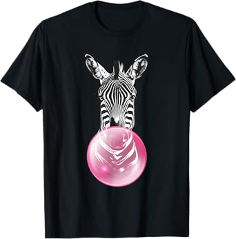 Funny Zebra Design For Men Women Kids Zoo Animal Zebra Lover T-Shirt