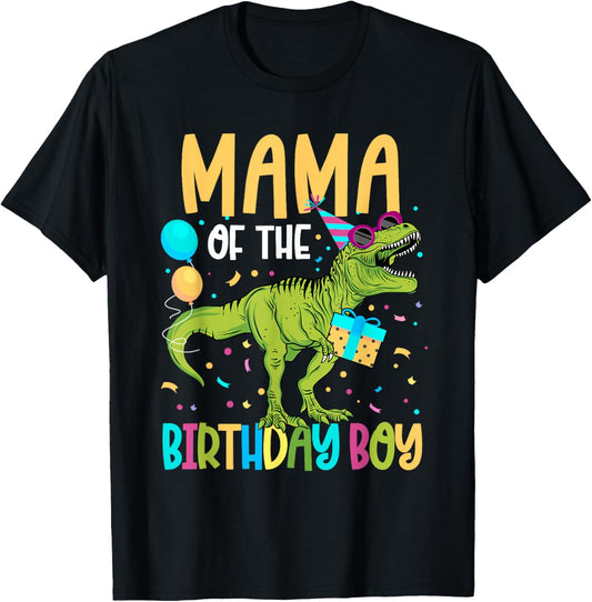 Mama Of The Birthday Boy Family Matching Dinosaur Squad T-Shirt
