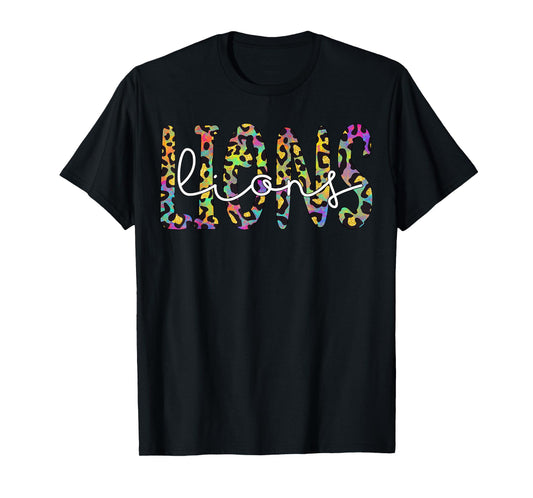 Lions School Sports Fan Team Spirit Mascot Gift T-Shirt