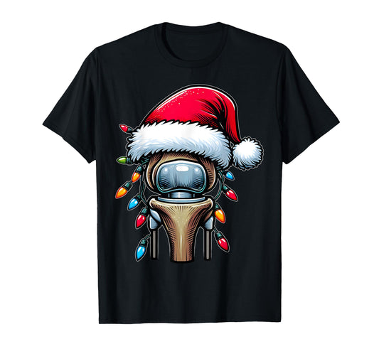 Knee Replacement Bionic Surgery Christmas Hat Xmas T-Shirt