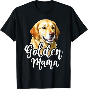 Golden Mama - Mother's Day Dog Owner Canine Lover T-Shirt for Men Women Kids