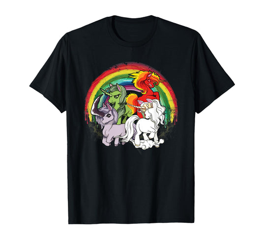 Four Unicorns Of The Apocalypse T-Shirt, Unicorn Shirt T-Shirt