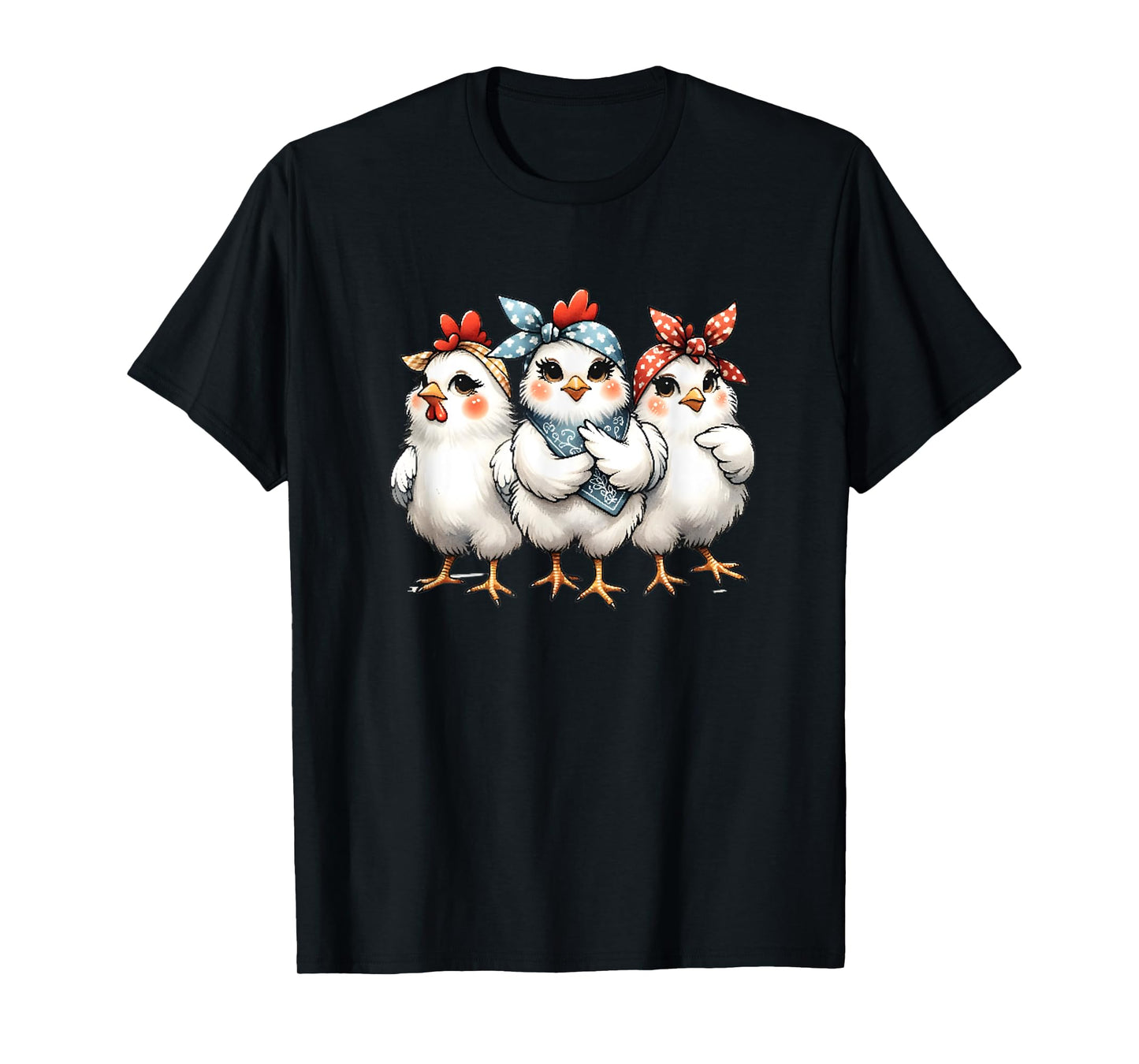 Chicks With Bandanas For Kids Girls Women T-Shirt