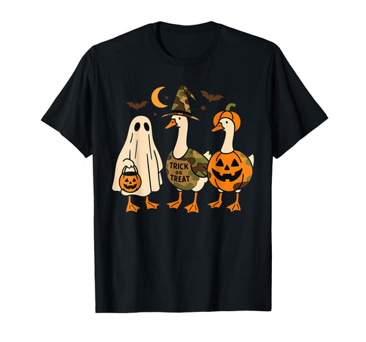 Funny Duck Duck Boo Halloween Costume Duck T-Shirt