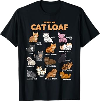 Types of Cat Loaf Cute Kitten Kawaii Cats, Cat Lover Men Women Girls Kids T-Shirt