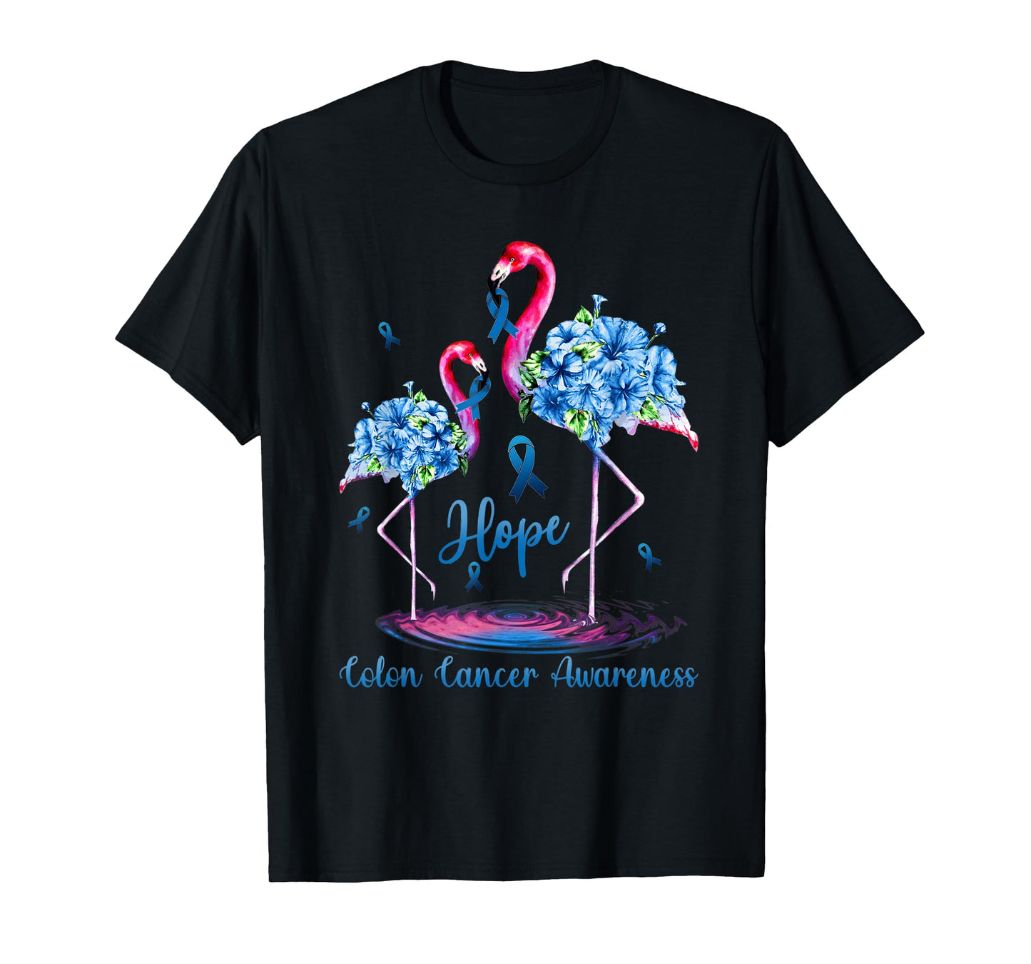 Flamingo Colon Cancer Awareness T-Shirt